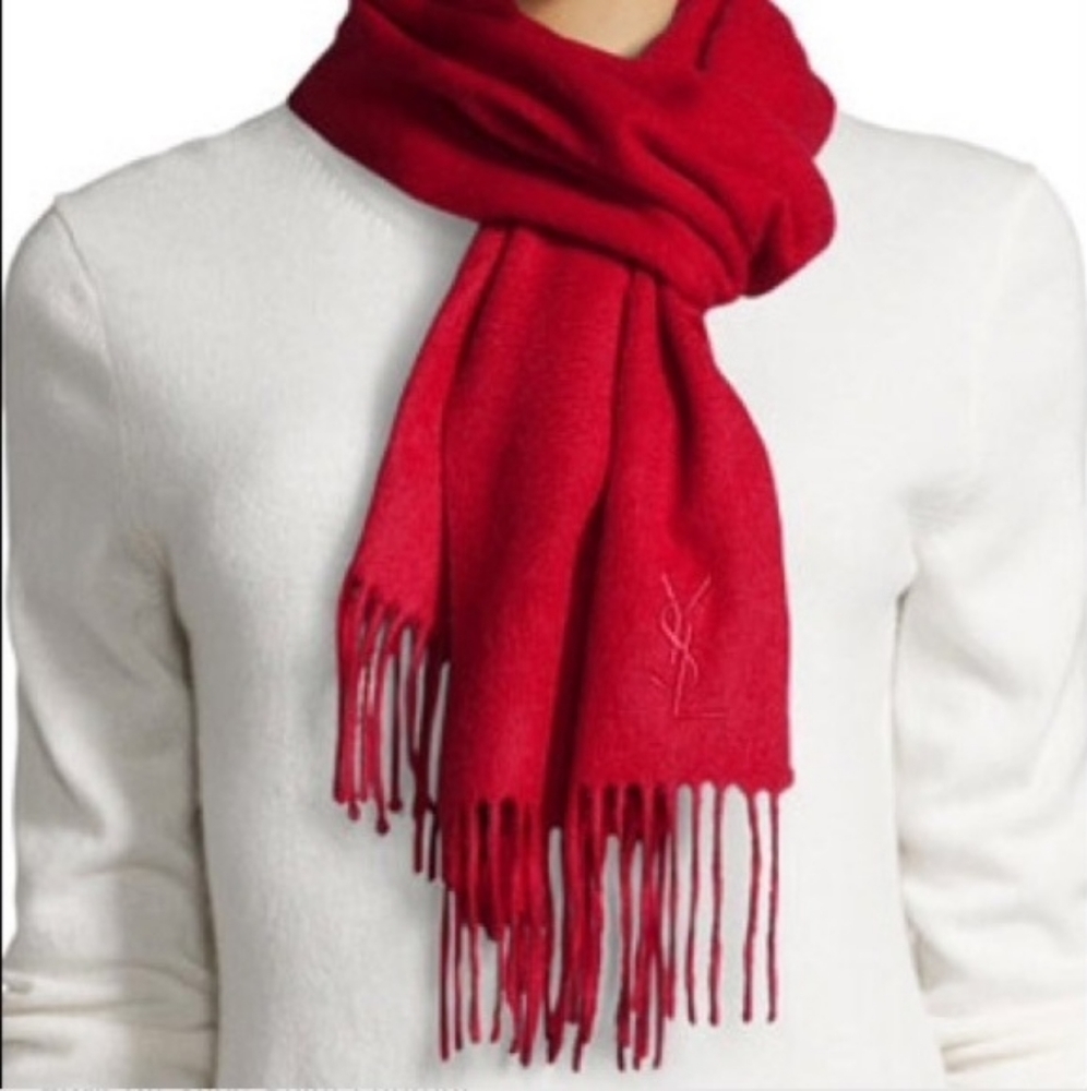 Yves Saint Laurent Wool Scarf
